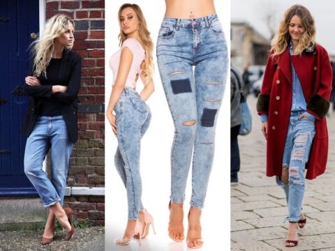 Выбираем с чем носить джинсы бойфренды - джинс